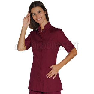 ISACCO CASACCA PORTOFINO M/M BORDEAUX 65% POLYESTER  35% COTTON