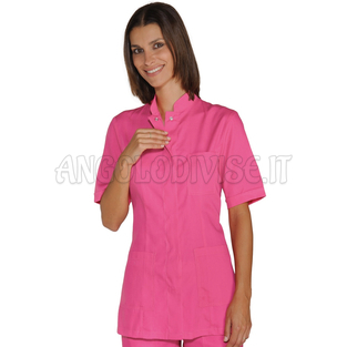 ISACCO CASACCA PORTOFINO M/M FUCSIA 65% POLYESTER  35% COTTON