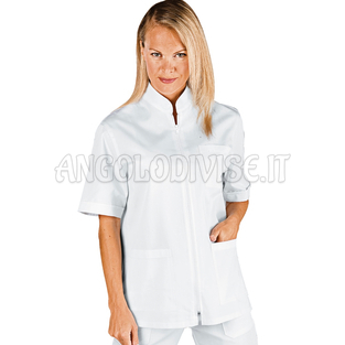 ISACCO CASACCA SAMARCANDA BIANCO  M/M 100 % COTTON