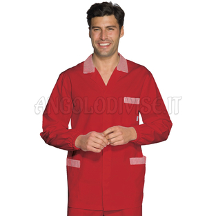 ISACCO CASACCA PETER ROSSO+R.ROSSO 65% POLYESTER  35% COTTON