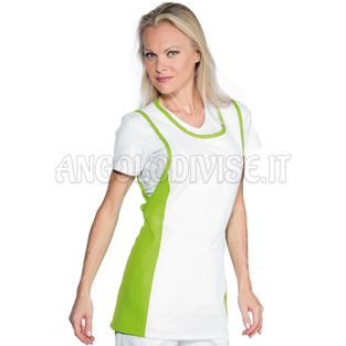 ISACCO PAPEETE MELA+BIANCO 100 % POLYESTER