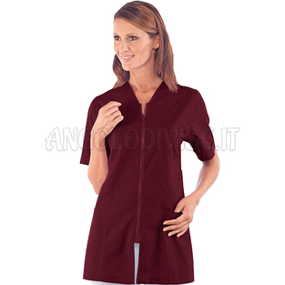 ISACCO CASACCA VICTORIA BORDEAUX 65% POLYESTER  35% COTTON