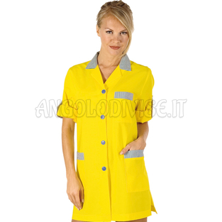 ISACCO CASACCA YORK M/M GIALLO+R.AZZURRA 65% POLYESTER  35% COTTON