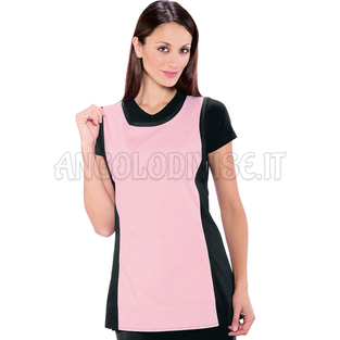 ISACCO PAPEETE NERO+ROSA 65% POLYESTER  35% COTTON