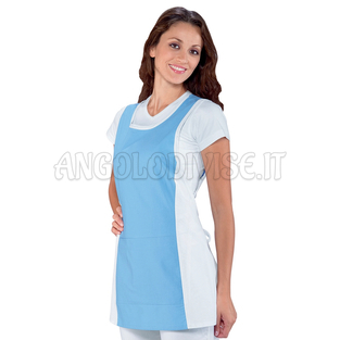 ISACCO PAPEETE BIANCO+CELESTE 100 % COTTON