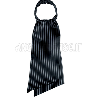 ISACCO ASCOT REGIMENTAL NERO 100 % POLYESTER