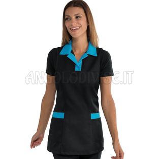 ISACCO TRINIDAD NERO+TURCHESE 100 % POLYESTER