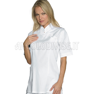 ISACCO CASACCA TAIPEI M/M BIANCO 100 % POLYESTER