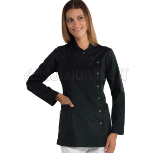ISACCO CASACCA NIZZA BOTTONI A PRESSIONE NERO 65% POLYESTER  35% COTTON