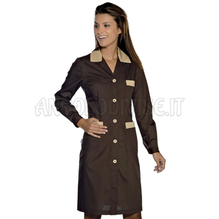ISACCO CAMICE POSITANO CACAO+BISCOTTO 65% POLYESTER  35% COTTON