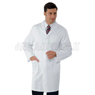 ISACCO CAMICE UOMO SENZA ELASTICO AI POLSI BIANCO CM 100 100 % COTTON