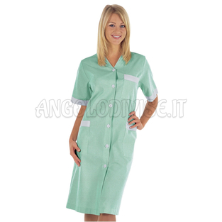 ISACCO CAMICE MICHELLE R.VERDE 100% COTTON PIQUET