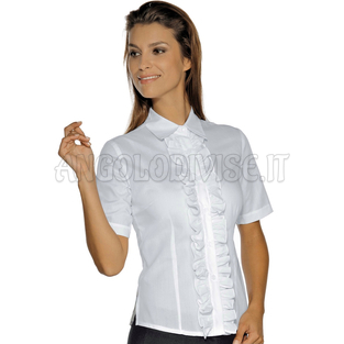 ISACCO CAMICETTA ETOILE M/M BIANCO 65% POLYESTER  35% COTTON