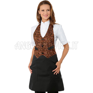 ISACCO GARCON COFFEE 65% POLYESTER  35% COTTON