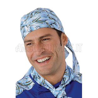 ISACCO BANDANA FISH 100 % COTTON