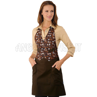 ISACCO GARCON CHOCOLATE 65% POLYESTER  35% COTTON