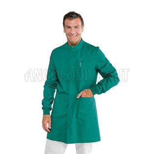 ISACCO CAMICE DOVER POLSI IN MAGLIA VERDE 100 % COTTON