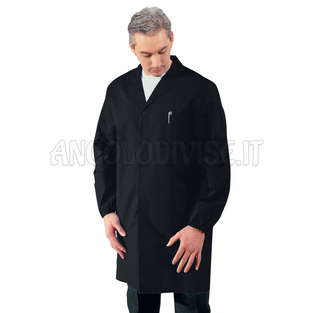 ISACCO CAMICE UOMO NERO 65% POLYESTER  35% COTTON