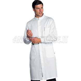 ISACCO CAMICE UOMO DAVEMPORT POLSI IN MAGLIA BIANCO 100 % COTTON