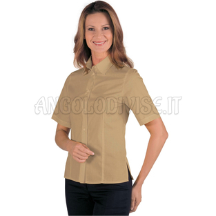 ISACCO CAMICETTA KYOTO M/M BISCOTTO 65% POLYESTER  35% COTTON