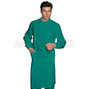 ISACCO CAMICE DENTISTA VERDE 100 % COTTON