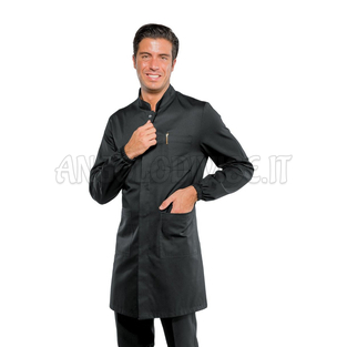 ISACCO CAMICE DOVER NERO 65% POLYESTER  35% COTTON