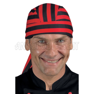 ISACCO BANDANA ROSSO/NERO 100 % COTTON