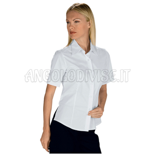ISACCO CAMICETTA KYOTO M/M  PIQUET BIANCO 65% POLYESTER  35% COTTON