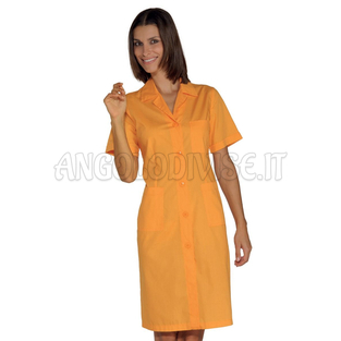ISACCO CAMICE DONNA M/M ALBICOCCA 65% POLYESTER  35% COTTON
