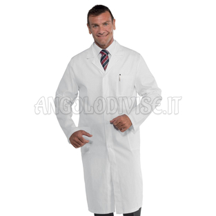 ISACCO CAMICE MEDICO BIANCO CM 110 100 % COTTON