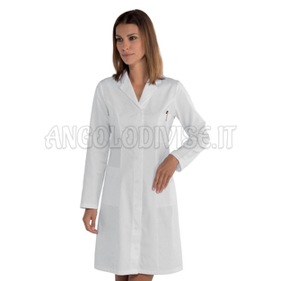 ISACCO CAMICE DONNA VALENCIA SLIM SATIN BIANCO 100% COTTON  SATIN  NO STIRO