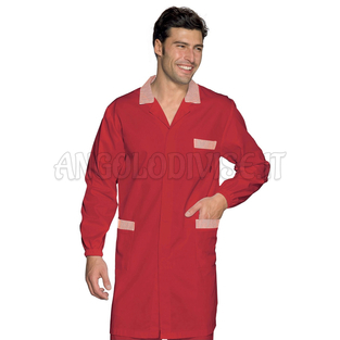 ISACCO CAMICE TORONTO ROSSO+R.ROSSO 65% POLYESTER  35% COTTON