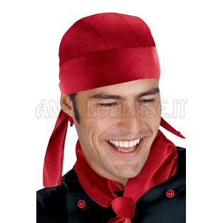 ISACCO BANDANA ROSSO 65% POLYESTER  35% COTTON