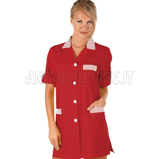 ISACCO CASACCA YORK ROSSO+ R.ROSSO 65% POLYESTER  35% COTTON