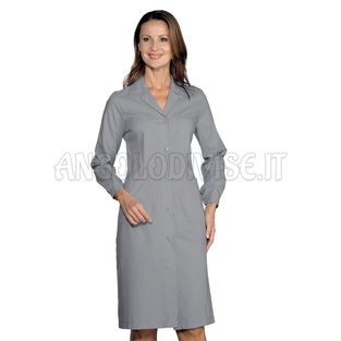 ISACCO CAMICE DONNA GRIGIO 65% POLYESTER  35% COTTON