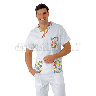 ISACCO CASACCA COLLO A V SMILE 100 % COTTON