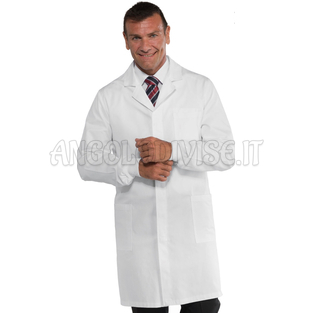 ISACCO CAMICE UOMO BIANCO CM 100 CON POLSI IN MAGLIA 100 % COTTON