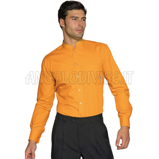 ISACCO CAMICIA UNISEX DUBLINO ALBICOCCA 65% POLYESTER  35% COTTON