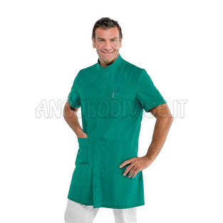 ISACCO CAMICE DOVER M/M VERDE 100 % COTTON