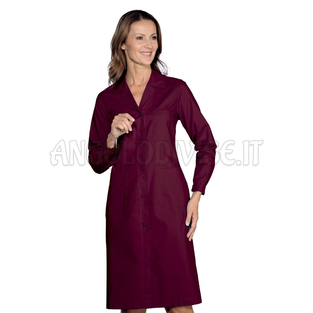 ISACCO CAMICE DONNA BORDEAUX 65% POLYESTER  35% COTTON