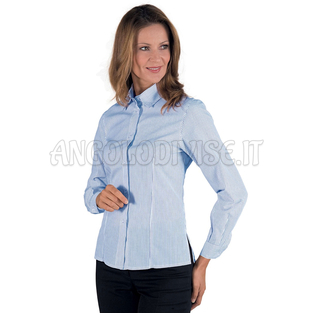 ISACCO CAMICETTA KYOTO R. AZZURRA 65% POLYESTER  35% COTTON