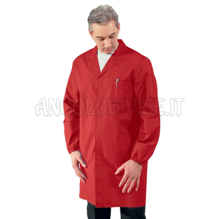 ISACCO CAMICE UOMO ROSSO 65% POLYESTER  35% COTTON