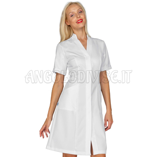 ISACCO CAMICE ACAPULCO M/M BIANCO 65% POLYESTER  35% COTTON