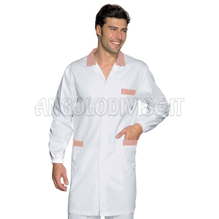 ISACCO CAMICE TORONTO BIANCO+R.ROSSA 100 % COTTON