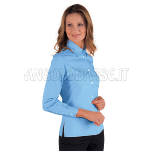 ISACCO CAMICETTA KYOTO AZZURRO 65% POLYESTER  35% COTTON