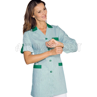 ISACCO CASACCA YORK R.VERDE+VERDE 65% POLYESTER  35% COTTON