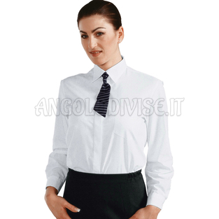 ISACCO CAMICIA DONNA BIANCO 65% POLYESTER  35% COTTON