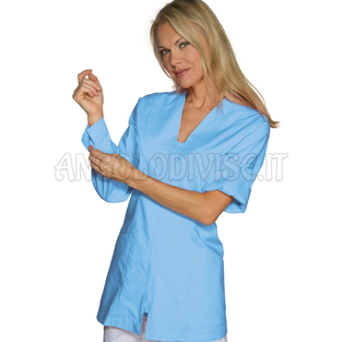 ISACCO CASACCA BENIDORM AZZURRO 65% POLYESTER  35% COTTON
