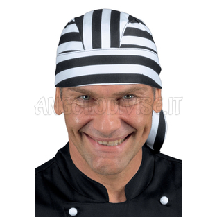 ISACCO BANDANA BIANCO/NERO 100 % COTTON