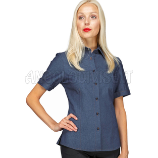ISACCO CAMICETTA TENERIFE STRETCH M/M LIGHT JEANS 97% COTTON  3% SPANDEX